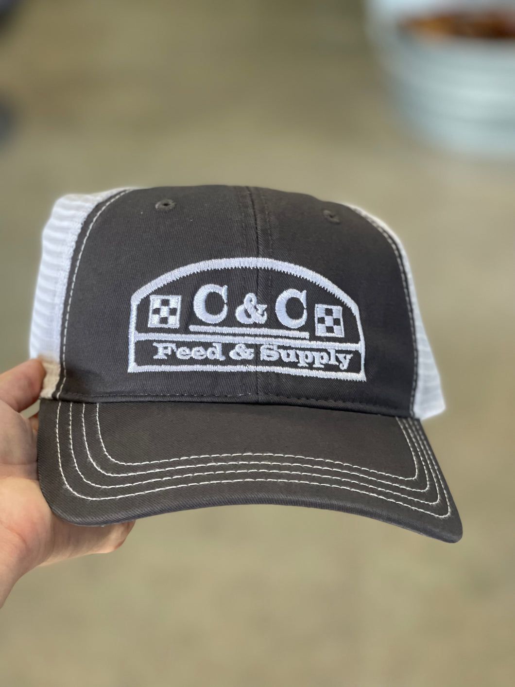 C&C Hat Dark Grey Soft Top Hat 02