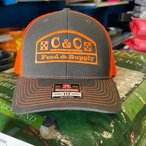 C&C Hat Orange & Steel 07