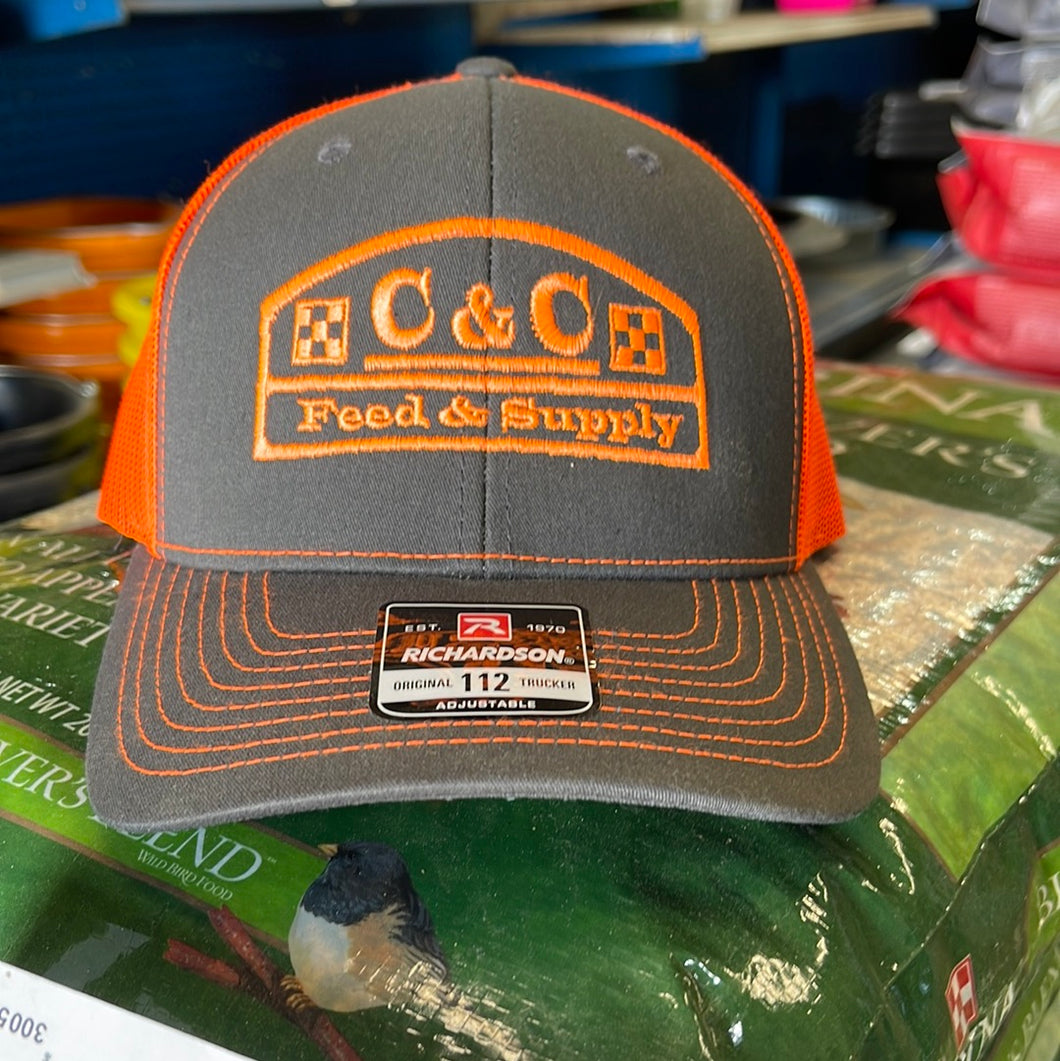 C&C Hat Orange & Steel 07