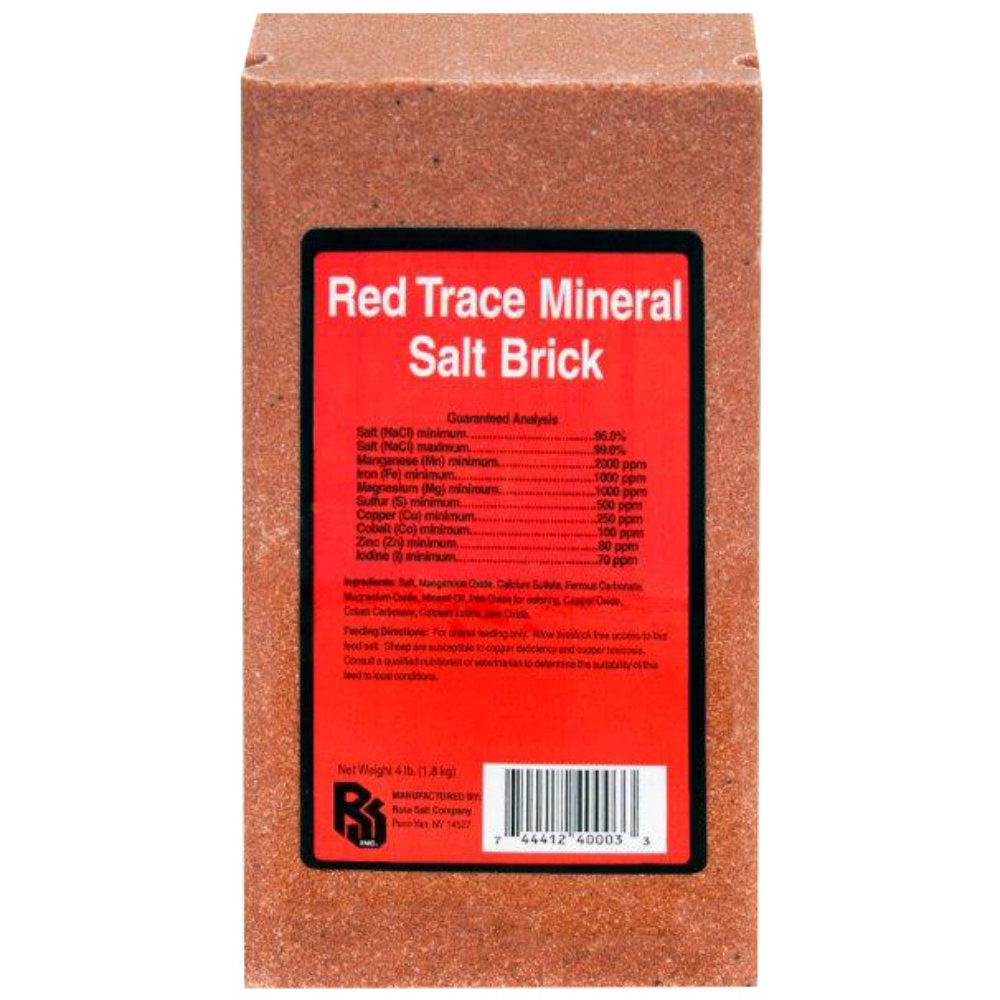 4lb Red Trace Mineral Brick