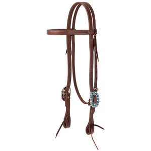 ProTack Headstall with Turquoise Stone