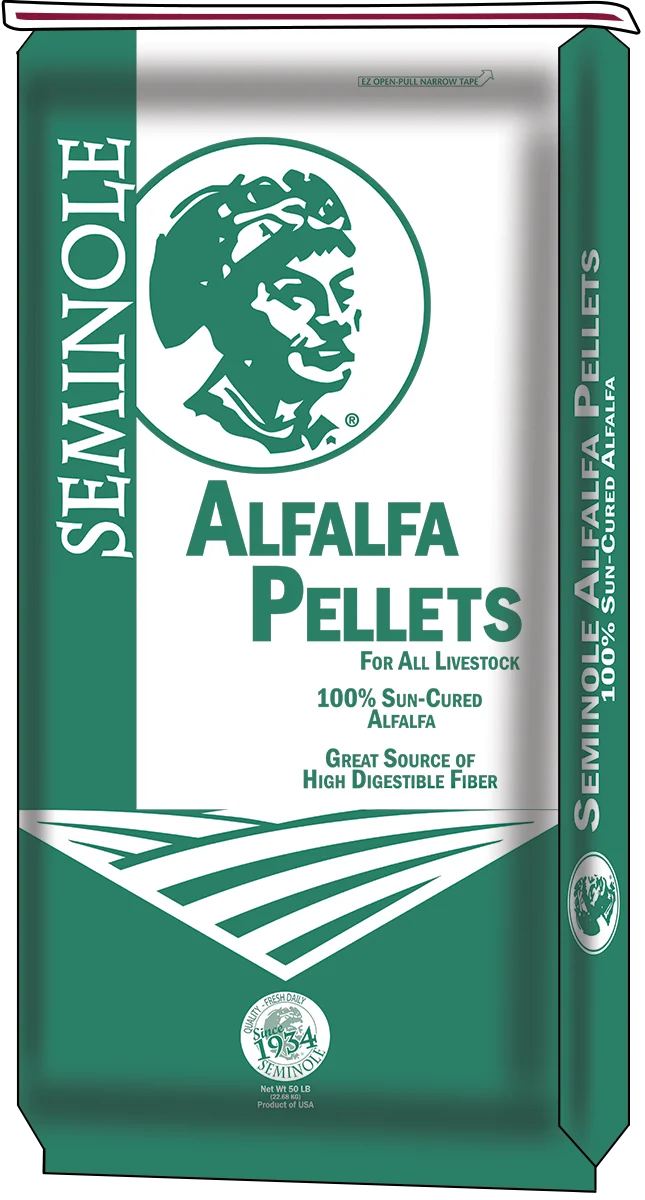 Seminole Alfalfa Pellets 50lb Large Pellet