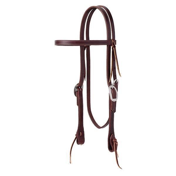 Synergy Burgundy Latigo Leather Performance Headstall