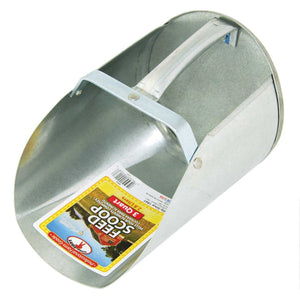 Galvanized 3qt Feed Scoop