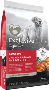 Exclusive Adult Dog Chicken & Brown Rice Formula With Comfort Care