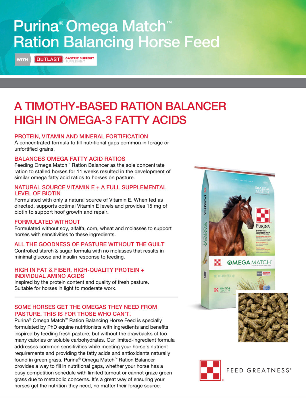 Purina Omega Match Ration Balancer – C&C Feed Store