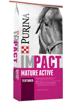 Purina Impact Mature Active 10/10  Horse Feed Textured