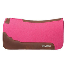 Load image into Gallery viewer, Synergy Contoured Steam Pressed 100% Merino Wool Felt Performance Saddle Pad
