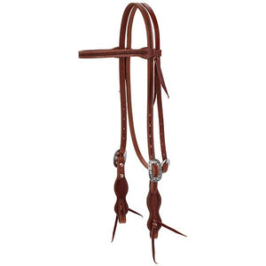 Synergy Harvest Wheat Headstall with Floral Designer Hardware