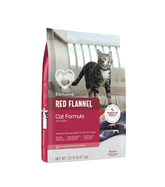 Red Flannel Cat Food 20#